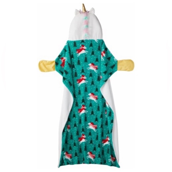 Holiday Home Hooded Unicorn Throw Blanket - Picture 2 of 7